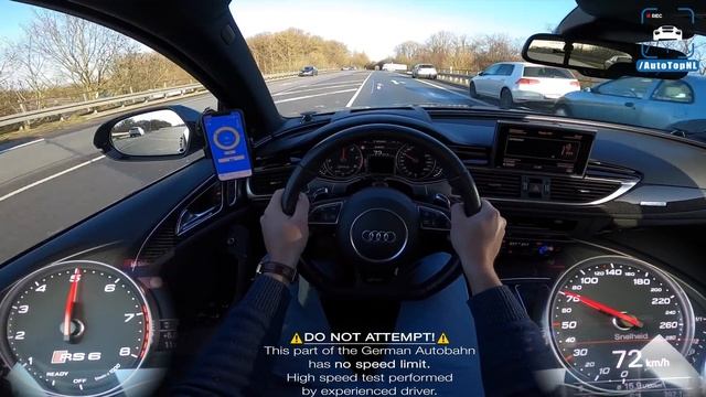 Audi RS6 Performance 720HP | CRAZY FAST! 305km/h AUTOBAHN POV By AutoTopNL