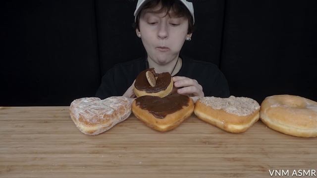 ASMR DUNKIN DONUTS DESSERT MUKBANG 🍩 STROOPWAFEL, BOSTON CREAM, APPLE CRUMB, JELLY, GLAZED