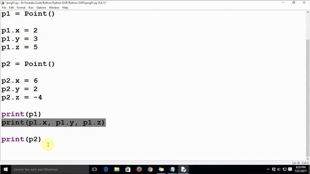 #2 Python Programming - Adding Attributes to a class in Python 3 смотреть онлайн
