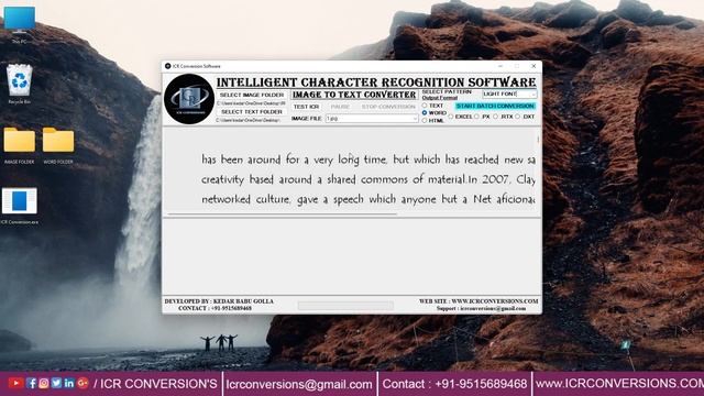 ICR ( Image to Word Conversion Software ) Image to Word Converter Software смотреть онлайн