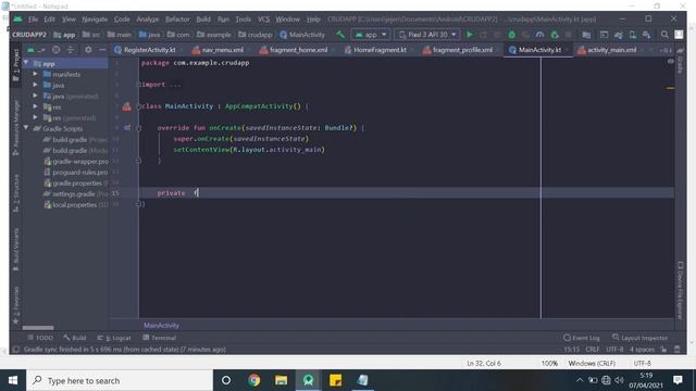 Tutorial Kotlin Android Studio CRUD #6.Membuat Bottom Navigation dengan Fragment смотреть онлайн