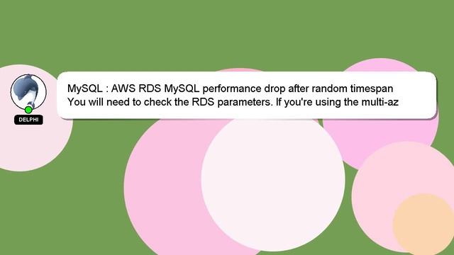 MySQL : AWS RDS MySQL performance drop after random timespan смотреть онлайн