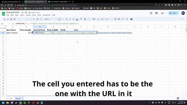 Steam Prices in Google Sheets | CSGO Market смотреть онлайн