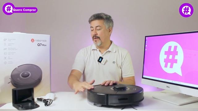 ROBÔ ASPIRADOR ROBOROCK Q7 MAX abertura de caixa e primeiras impressões @QueroComprar смотреть онлайн
