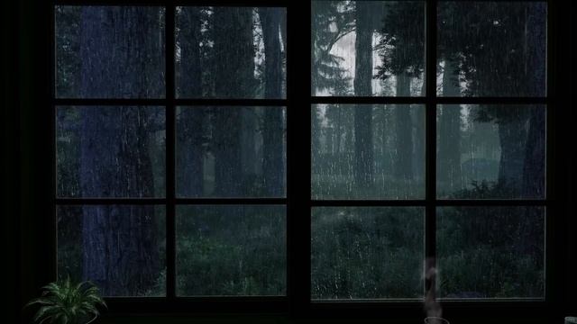 Rain On Window & Thunder Sounds - Rainy Afternoon Forest - 8 Hours Relaxation & Sleep | rain sounds смотреть онлайн