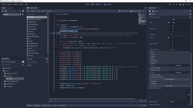 How to create and use Bitmap Fonts in Godot смотреть онлайн