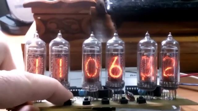 Часы на ИН-14 шесть ламп своими руками,NIXI Clock, Timer Watch, Timepiece