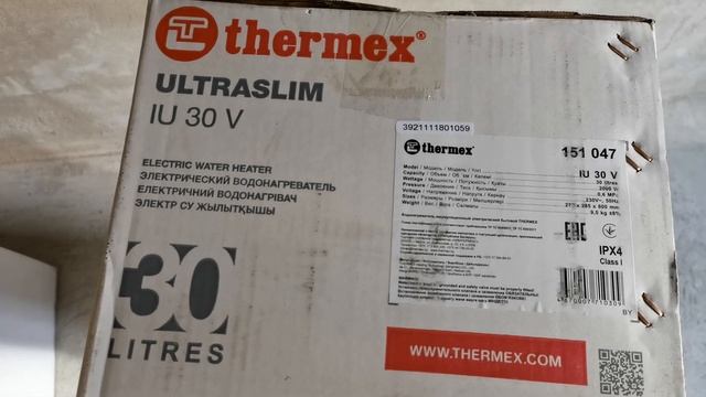 Распаковка — Накопительный водонагреватель Thermex IU 30 V смотреть онлайн