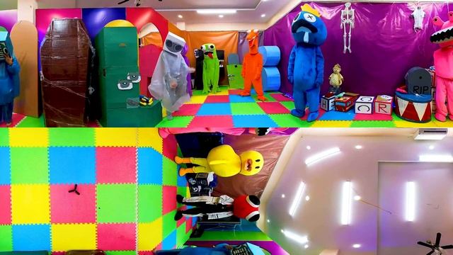 VR 360° New Rainbow Friends In Real Life But They Change Heads ? FNF x Roblox x Mario x Mickey Mous смотреть онлайн