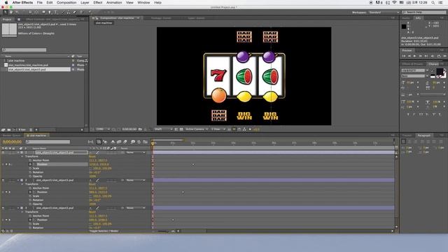 Slot Machine After Effects Tutorial смотреть онлайн