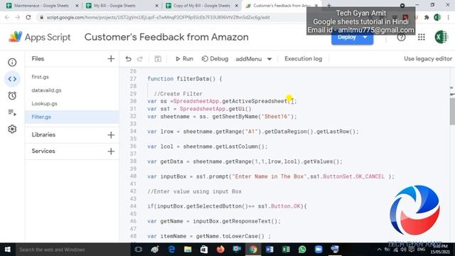 filter data using Javascript || checking if sheet exist or not || advanced Java script tutorial смотреть онлайн