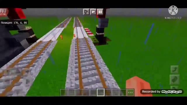 Обзор мода Real train mod / Майнкрафт пе 1.17 смотреть онлайн