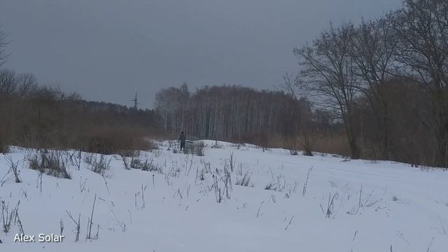 Лыжи с мотором. Аэросани. Буксировщик лыжника. смотреть онлайн