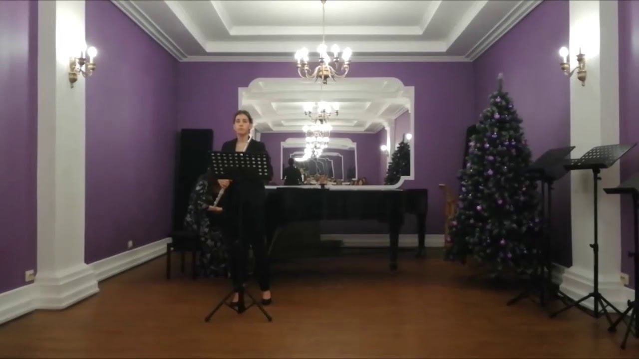 C. P. E. Bach - Concerto in a minor. II, III part. Flute - Anna Glushkova. смотреть онлайн