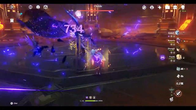 Genshin Impact - LvL 90 Childe Boss Fight - [AR 50 - First Try] смотреть онлайн