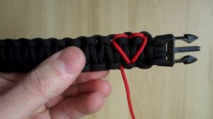Браслет из паракорда Cobra декорированый миникордом в виде сердца / День Святого Валентина