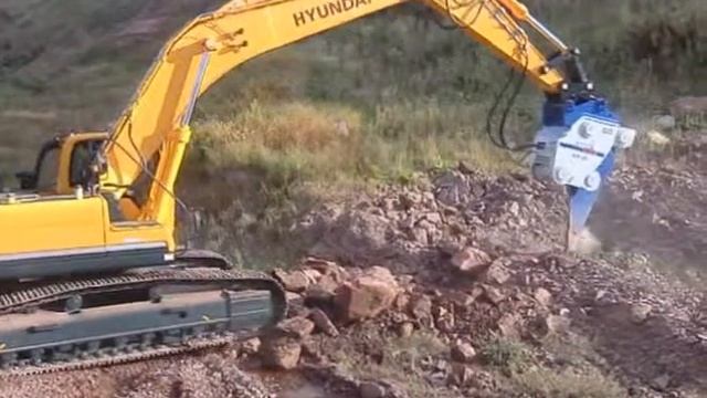 Hyundai R380NLC-9 mit Vibrationsripper смотреть онлайн