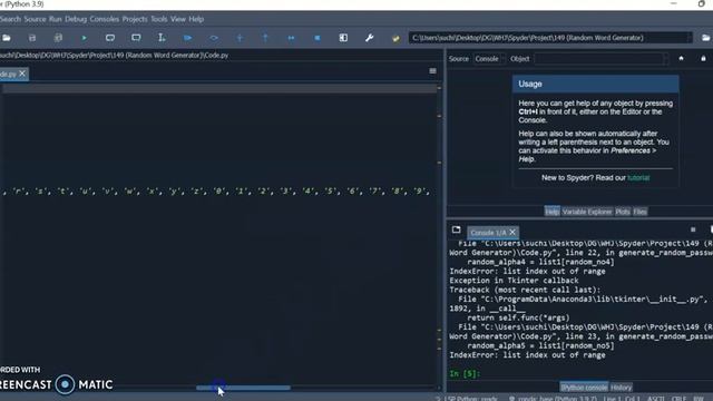 Darsh Garg / Project - 149 (Random Word Generator) / WhiteHat Jr / Python Coding / Spyder смотреть онлайн