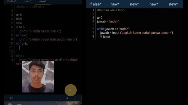 PYTHON DASAR bahasa pemrograman komputer #PYDROIT3 belajar while loop смотреть онлайн