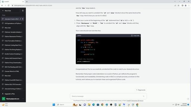 How do I unindent using IDLE Python gui смотреть онлайн