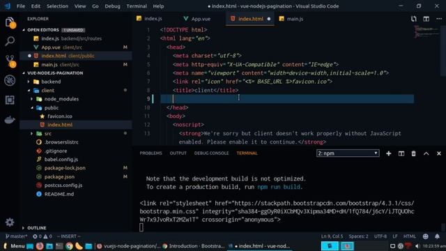 Vuejs, Nodejs y Mongodb Paginación смотреть онлайн