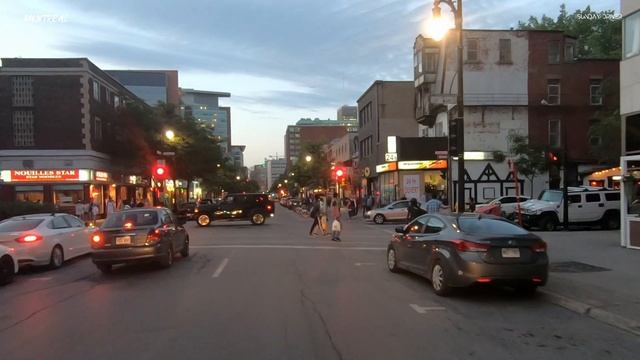 Montreal 4K60fps- Night Drive - Quebec, Canada