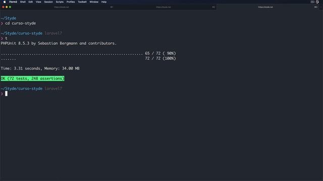 Nuevo comando php artisan test en Laravel 7 смотреть онлайн