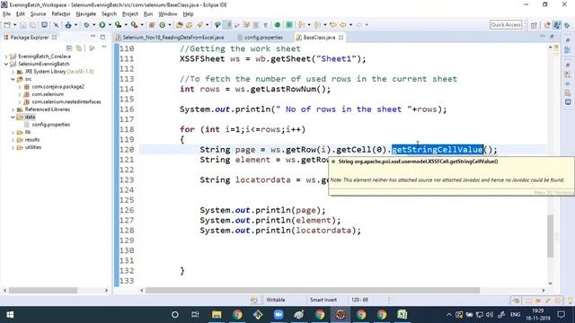 Session-21-Selenium-Reading data from excel file смотреть онлайн