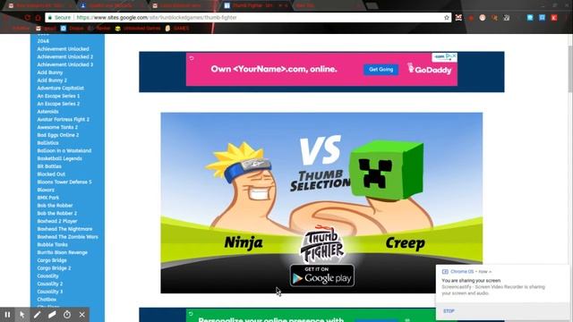 I AM TE THUMB CHAMP!!! Thumb War gameplay смотреть онлайн