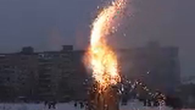 Сжигание Масленицы (фрагмент) смотреть онлайн