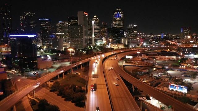 Dallas Texas at Night in 4K | Aerial Drone View of Dallas in The Dark | Relaxing #LoFi #JazzMusic смотреть онлайн
