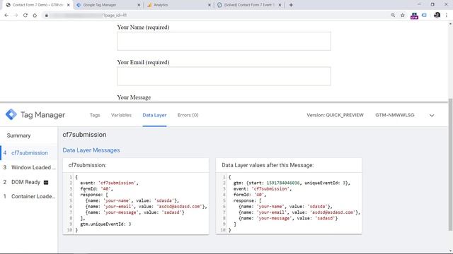 How to track Contact Form 7 with Google Tag Manager and Google Analytics смотреть онлайн