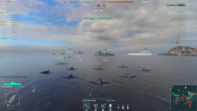 Lexington (Лексингтон) — американский авианосец VIII уровня ⚓️ World of Warships стрим смотреть онлайн