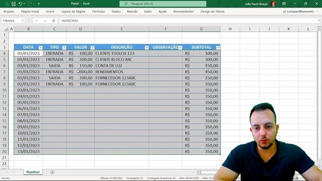 Como Fazer Planilha de Fluxo de Caixa Diário no Excel | Controle Financeiro Pessoal e Empresarial смотреть онлайн