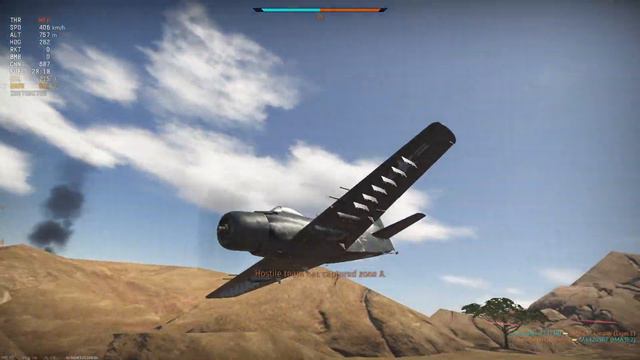 War Thunder "first time using the Ad 4 in Ground RB" смотреть онлайн