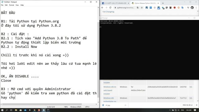 BASIC TRAINING | HƯỚNG DẪN CÀI ĐẶT OPENCV 4.2.0 VỚI PYTHON 3.8.2 | KIENMIC смотреть онлайн