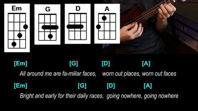 Mad World - Ukulele Tutorial & Cover (Play Along) w/ Lyrics & Chords смотреть онлайн