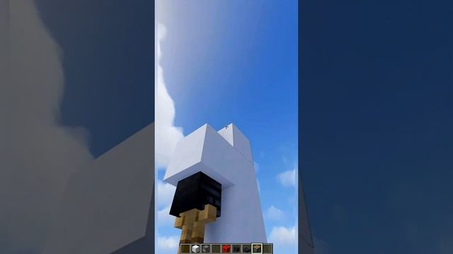 Minecraft:: СНЕГОВИК v1 #shorts | Майнкрафт как построить Снеговика смотреть онлайн