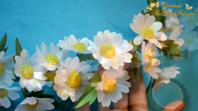 ФОТОРАМКА С РОМАШКАМИ ? Как украсить фоторамку цветами ? Цветы из лент смотреть онлайн