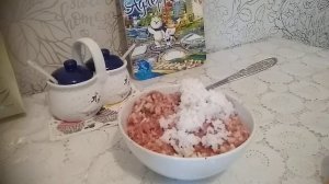 Котлеты с фаршем и рисом