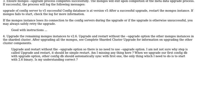 Databases: MongoDB Sharded Cluster Upgrade from 2.4 to 3.2 version смотреть онлайн