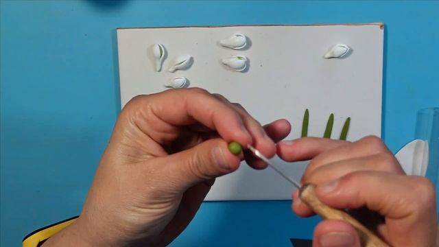 Серьги и кулон из полимерной глины / Как слепить цветы подснежники смотреть онлайн