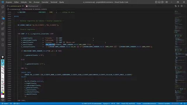 Projeto Mini E-commerce Oracle - Stored Procedure 2 / 3 смотреть онлайн