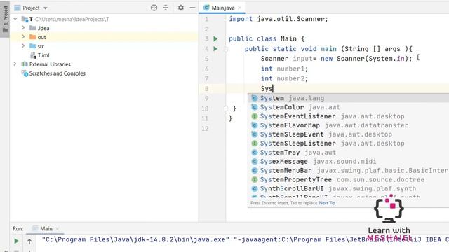 شرح برنامج يطلب من المستخدم عددين صحيحين ويطبع نتيجة جمعهم "Java Scanner class" смотреть онлайн
