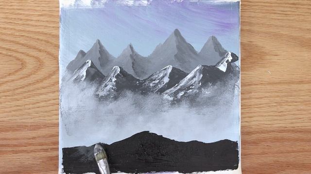 Acrylic Painting Tutorial | Tree Landscape Painting | Acrylic Painting For Beginners #26