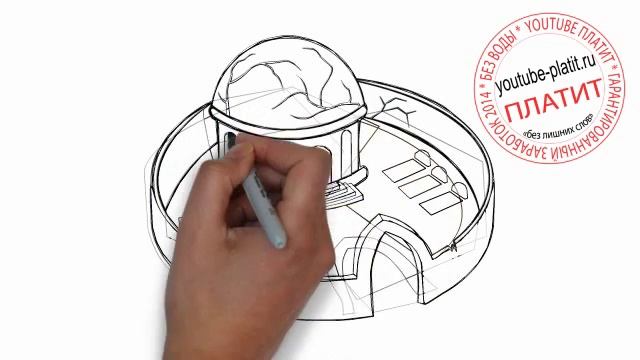 Как поэтапно нарисовать разрушенный храм за 36 секунд смотреть онлайн
