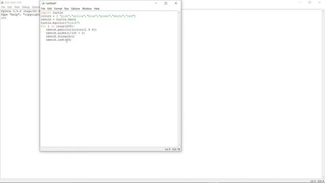 Pyhton Turtle | Download and Install Python | Turtle Python drawing смотреть онлайн