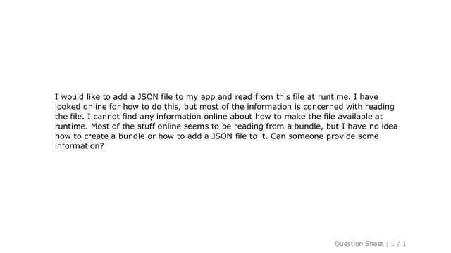 iOS : Add JSON file to app смотреть онлайн
