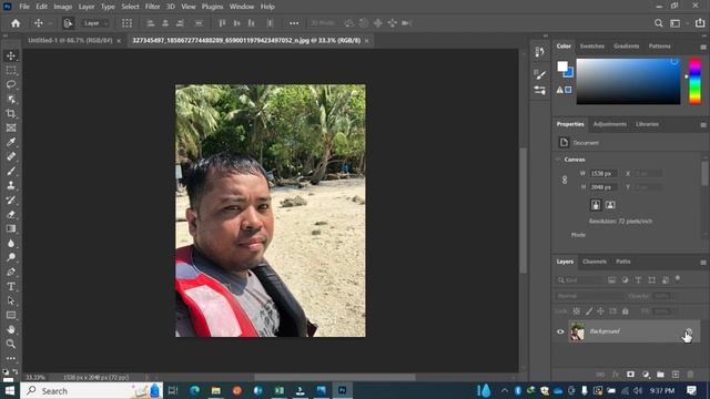 HOW TO REMOVE BACKGROUND IN PHOTOSHOP 2021 HD/ HOW TO CHANGE BACKGROUND /TAGALOG смотреть онлайн