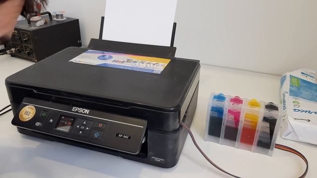 Отзыв МФУ Epson XP-342 с СНПЧ смотреть онлайн